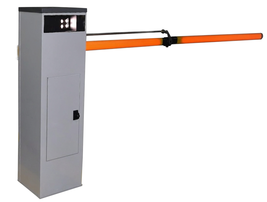 Professional parking barrier with integrated LPR camera achieving 98 percent OCR accuracy